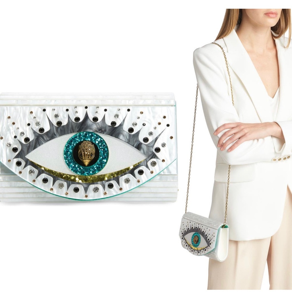 Kurt Geiger Evil Eye Crystal Clutch